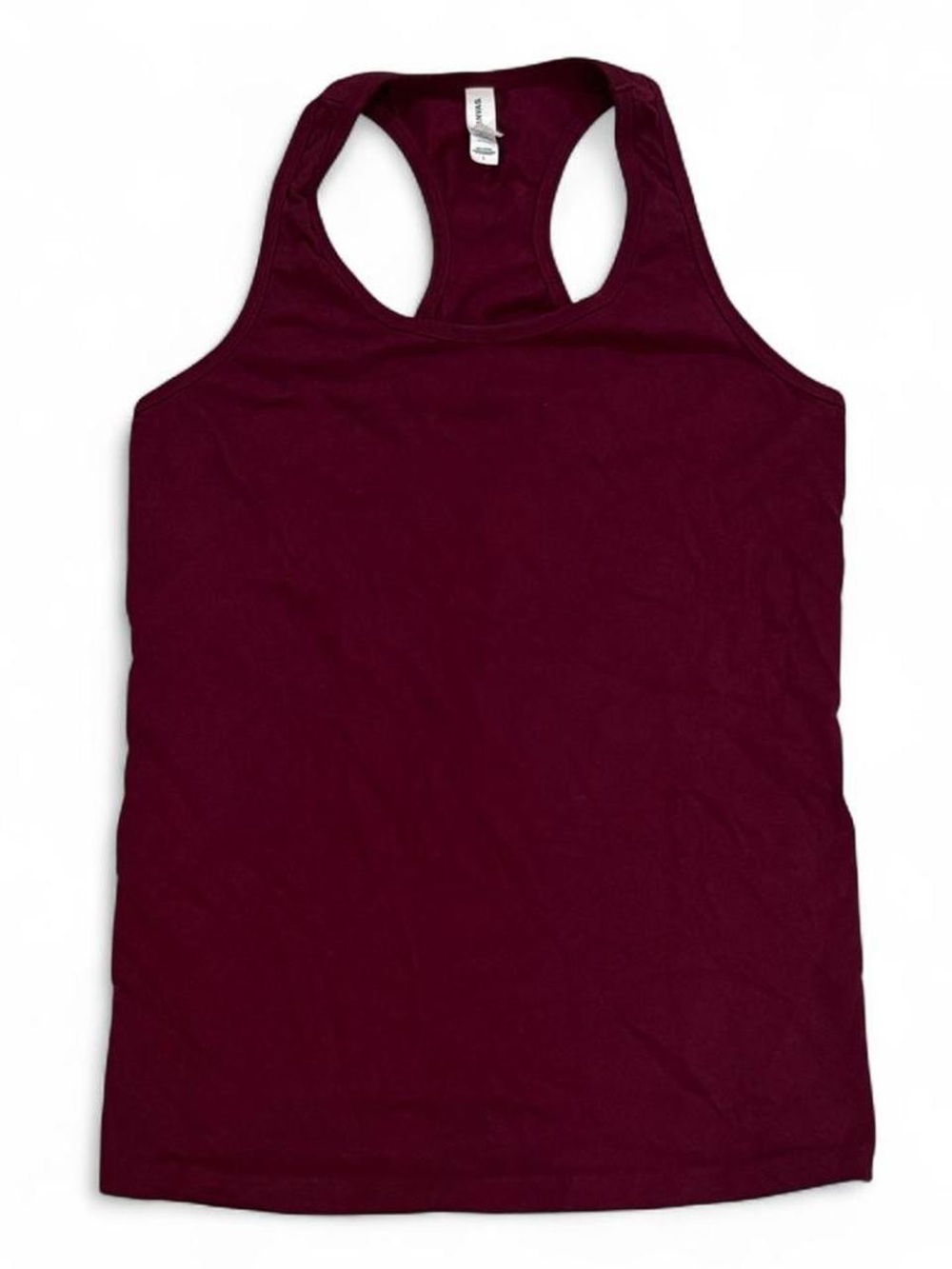 Burgundy Bella + Canvas Airlume Jersey tank top
